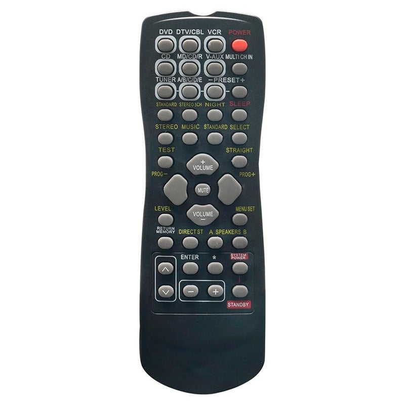 RLsales جهاز تحكم عن بعد بديل عالمي يناسب Yamaha RAV254 WE45870 RX-V359 HTR-5730 HTR-5930 HTR-5830 HTR-5630 RX-V350 HTR-5730 RX-V359 RXV350 جهاز استقبال AV A/V - Image 1